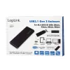 SSD-behuizing LogiLink UA0314 zwart M.2