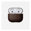 Leren AirPods-hoesje Nomad V3 Rustic Brown — beschermende leren hoes voor het AirPods-oplaadcase