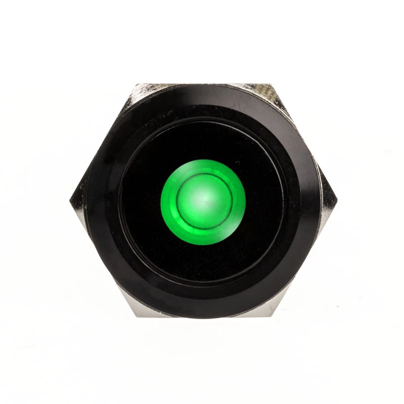 DimasTech PD220 vandalismebestendige 25mm drukknop Blackline Dot RGB