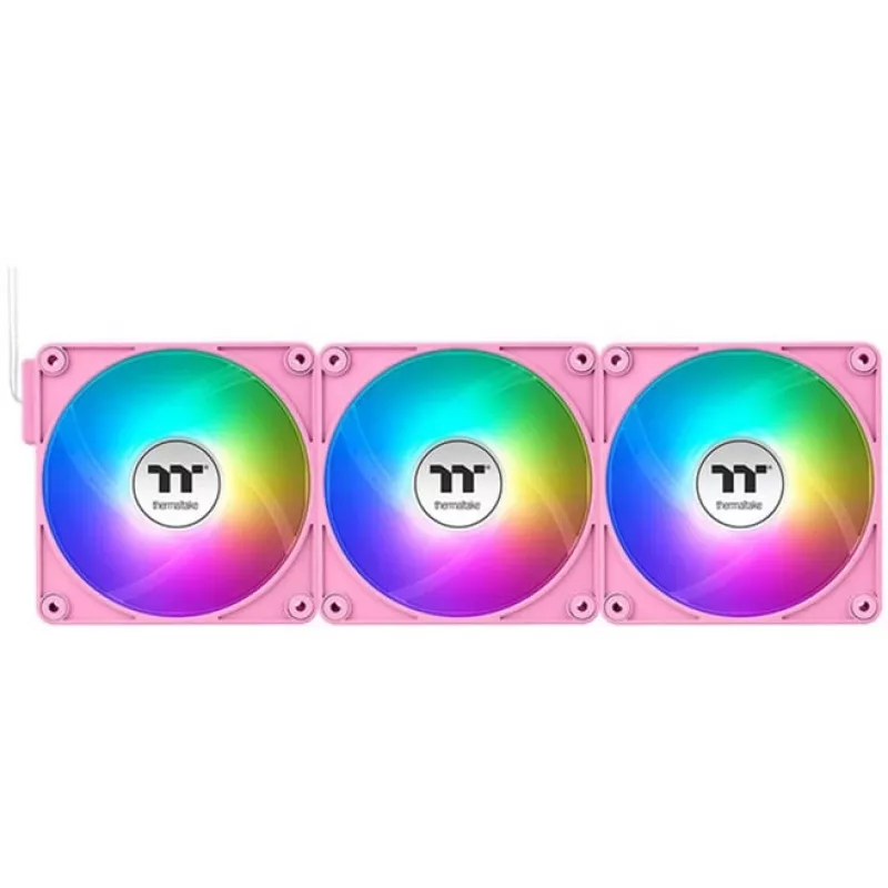 Ventilator THERMALTAKE CT140 EX Reverse ARGB Sync 140 mm, 500–1800 RPM, roze, 3 stuks