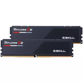 DIMM 64 GB DDR5-6000 (2x 32 GB) dual-kit, geheugen zwart, F5-6000J2836G32GX2-RS5K, Ripjaws S5, INTEL XMP