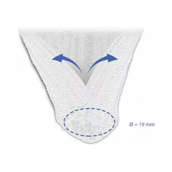 Gevlochten kous DeLOCK 20810 5 m x 19 mm wit