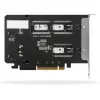 Mobiel opslagrack RAIDSONIC ToughArmor MB842MP-B — 2 verwisselbare bays voor M.2 NVMe, PCIe 4.0 x16