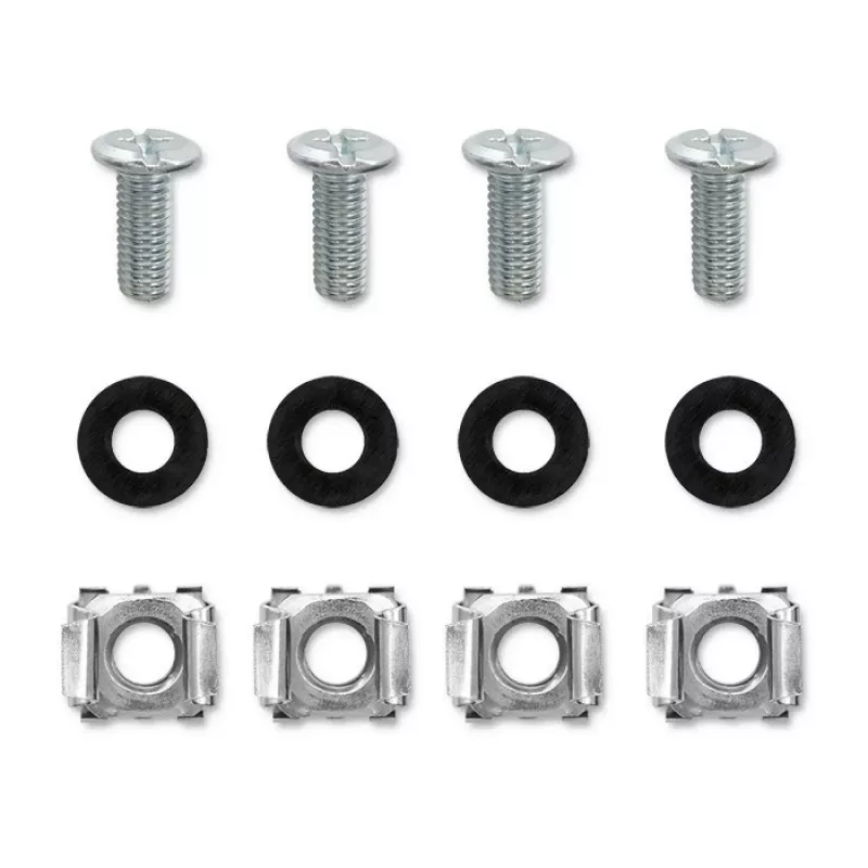 Qoltec 54516 patchpaneel voor 19-inch rack, 24 poorten, 1U, UTP, zwart