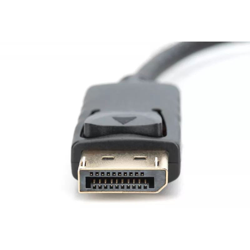 DIGITUS adapter, DisplayPort stekker - HDMI A bus DisplayPort standaard 1.1a, UL20276 gecertificeerd, AWG28 (DB-340400-001-S)
