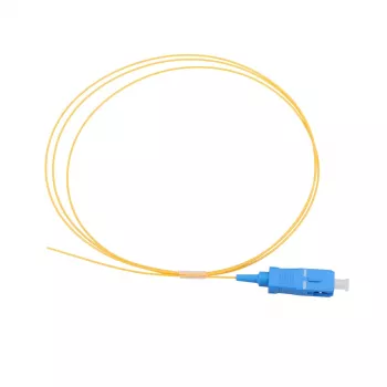 Pigtail SC/UPC PVC singlemode Extralink G.657.A1 FTTH 900µm 1 m geel