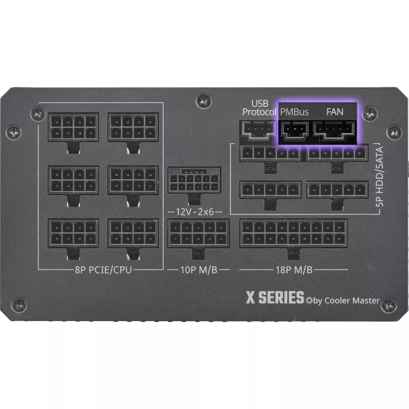 Cooler Master X Silent Edge Platinum 1100 MPS-B001-AZBP-NBEU pc-voeding, 1100 W, 80 PLUS Platinum, ATX 3.1, modulair, 12VHPWR, 20+4-pins, zwart