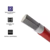 Solarkabel QOLTEC 53852 6 mm², rol van 100 m, rood
