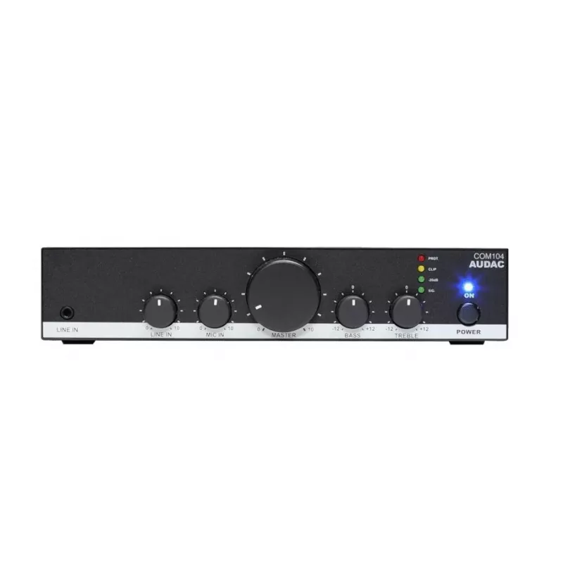 ELA-versterker Audac COM104 40W 70/100V zwart