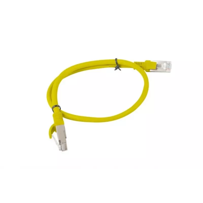 Lanberg PCU6-20CC-0050-Y Cat.6 UTP patchkabel, 0,5 m, Geel, verpakking van 10