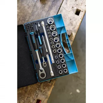 Dopsleutelset HAZET 953HP 47-delig