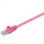 Wentronic Goobay CAT 5e-patchkabel, U/UTP, magenta, 2 m - CCA koper-mix (95226)