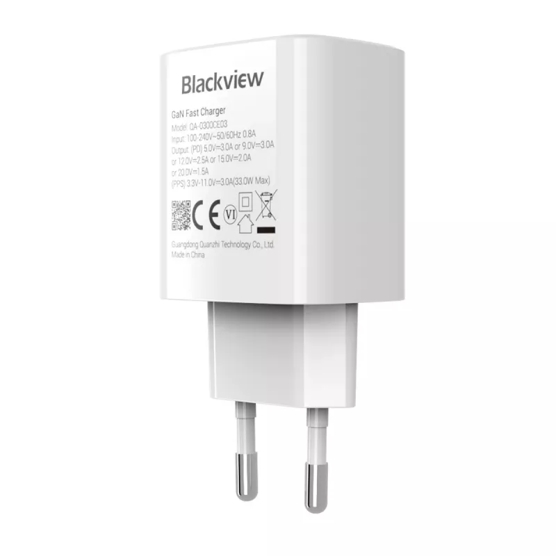 Oplader BLACKVIEW CHAR-33W/BV USB-C 33W snelladen, zwart