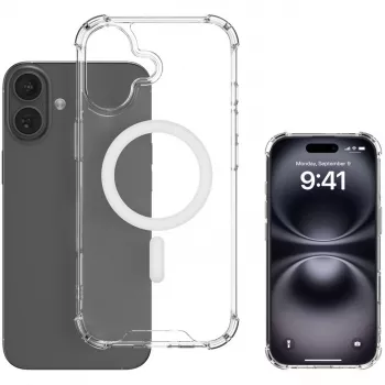 Border Case 4smarts Ibiza voor iPhone 17 16 cm transparant