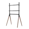 LogiLink BP0078 tv-vloerstandaard, 49-70 inch, 4 poten van walnotenhout, 40 kg, zwart