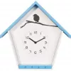 NeXtime klok 3109bl Cuckey, 30,5x33x11 cm, wand, blauw/wit