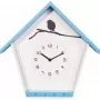 NeXtime klok 3109bl Cuckey, 30,5x33x11 cm, wand, blauw/wit