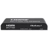 Qoltec 51797 actieve HDMI-splitter 2 x HDMI 4K x 2K | 6 Gb/s | 60 Hz