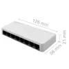 Netwerkswitch QOLTEC 52246 — 8 x RJ45-poorten, 100 Mbps