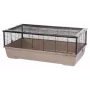Knaagdierenkooi INTER ZOO Bernie mokka 100 x 54 x 39 cm metaal, mokka