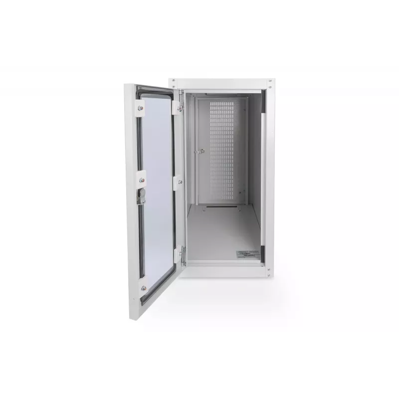 Digitus Computerbehuizing met glazen deur, rolbaar, afsluitbaar, met ventilatiesleuven