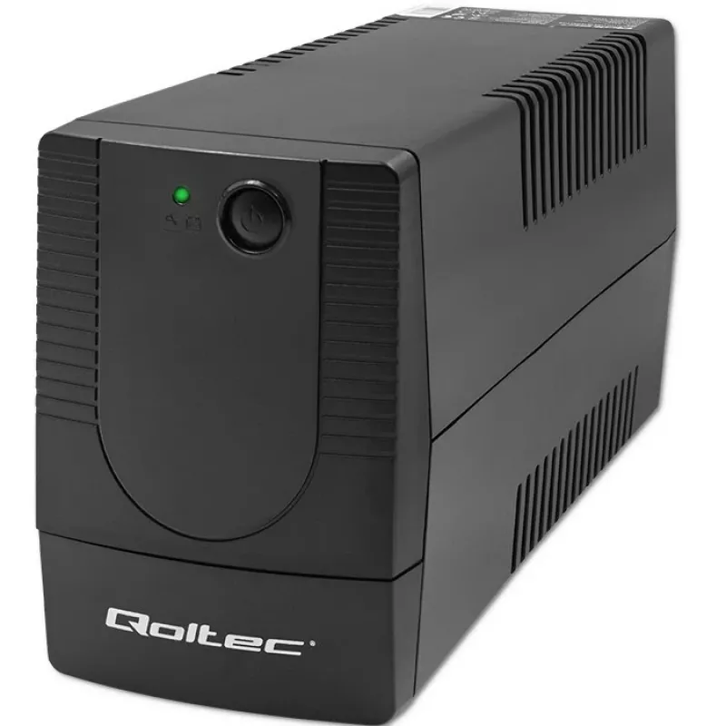 Qoltec 53772 UPS (noodstroomvoorziening) Line-Interactive 0,65 kVA 360 W 1 AC-uitgang