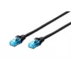 CAT 5e U-UTP-patchkabel 0,25 m zwart