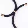 Telefoonhanger Lookabe voor iPhone 7/8 Plus — gouden ketting, zwart hoesje