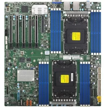Supermicro - MBD-X13DAI-T-B - moederbord - E-ATX - DDR5 DIMM SATA 6 GB/s grafisch LAN USB 3.2 USB 3.0 USB 3.0 VGA PCI-Express