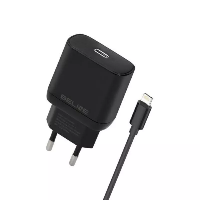 Oplader 30W USB-C naar Lightning Beline Beli02174 met zwarte kabel