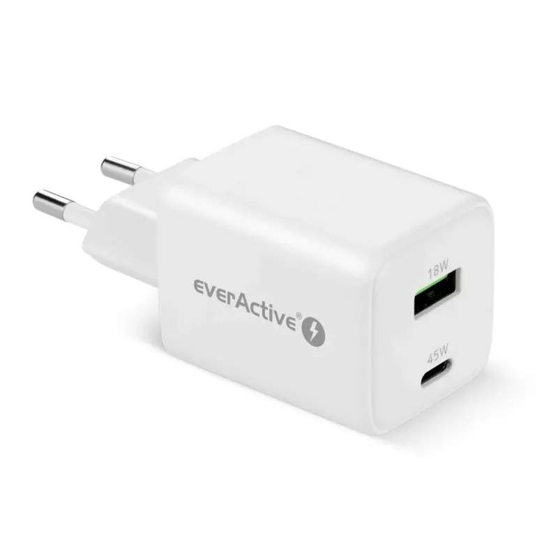 Wandlader everActive SC-450Q 45W 1×USB-C 1×USB-A wit