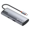 USB-C-hub Tellur TLL321061 met PD 3.0 100W, HDMI-uitgang en 3× USB 3.0-aansluitingen