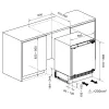 Inbouwkoelkast MPM MPM-116-CJI-17/E, 116 L, wit, statische koeling, vriesvak 17 L