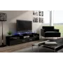 Cama TV-standaard EVORA 200 zwart/zwart glanzend