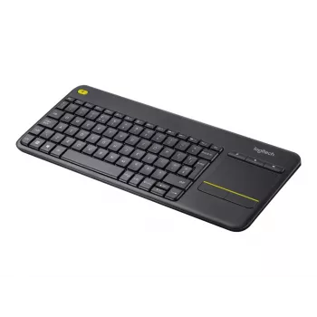 Logitech Wireless Touch Keyboard K400 Plus mini QWERTZ zwart