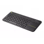 Logitech Wireless Touch Keyboard K400 Plus mini QWERTZ zwart
