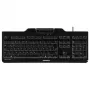 CHERRY KC 1000 SC toetsenbord universeel USB AZERTY Belgisch zwart