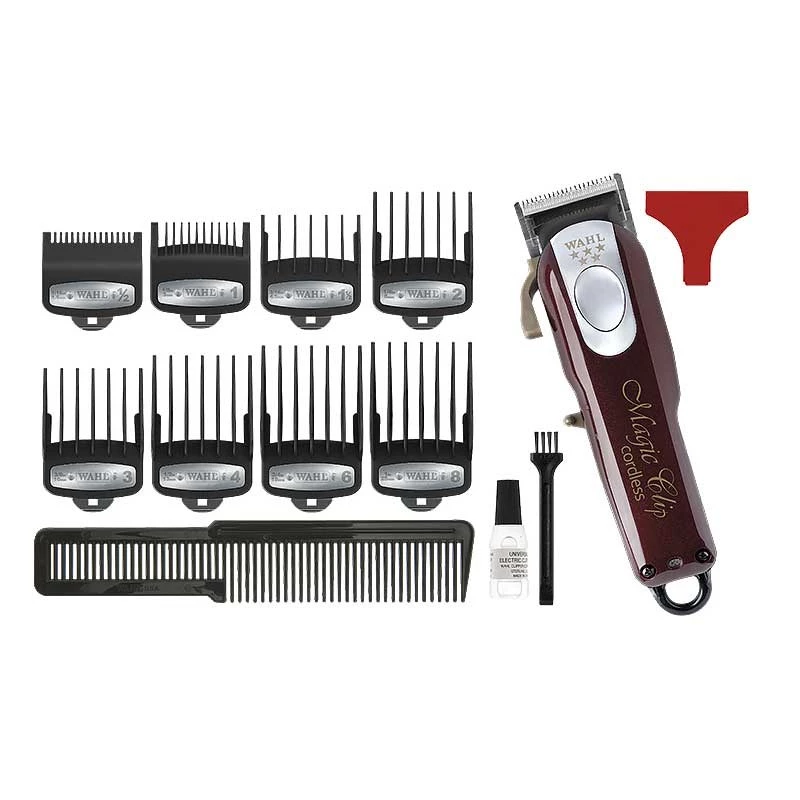 Wahl Cordless Magic Clip Burgundy haartrimmer 0,8–2,5 mm