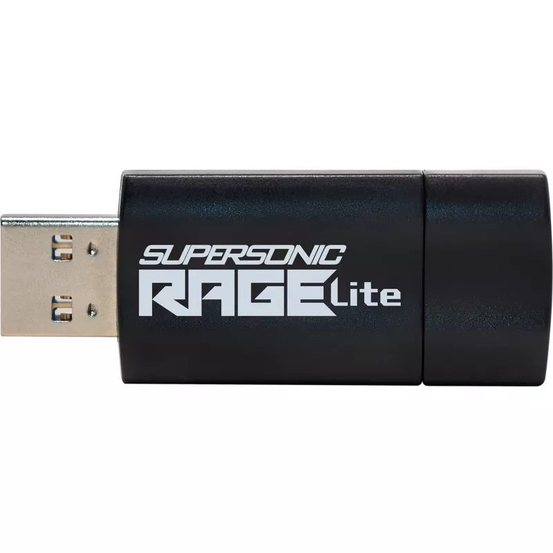 Flashdrive PATRIOT Rage Lite 512GB 120 MB/s USB 3.2 uitschuifbaar zwart (PEF512GRLB32U)