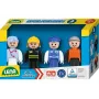 Speelfigurenset Lena 04490 blauw – kunststof speelfiguren, gesorteerde blauwe figuren