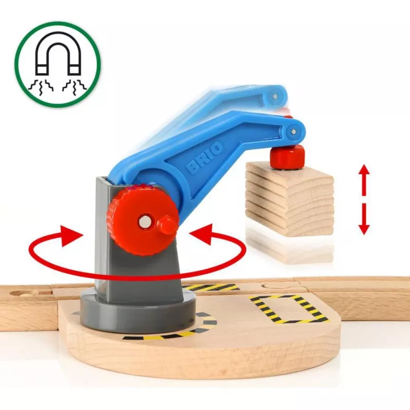 Brio World goederentrein startset met kraan