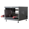 Rack-plank TECHLY 367652 kabelorganizer met 3M-kleefbevestiging, staal, 550×550×410 mm, zwart