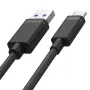 UNITEK kabel USB USB-A — USB-C 50CM, Y-C481BK ZWART