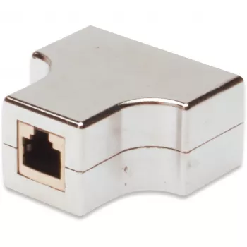 Netwerkkabel Digitus CAT 5e RJ45 modulaire koppeling afgeschermd grijs