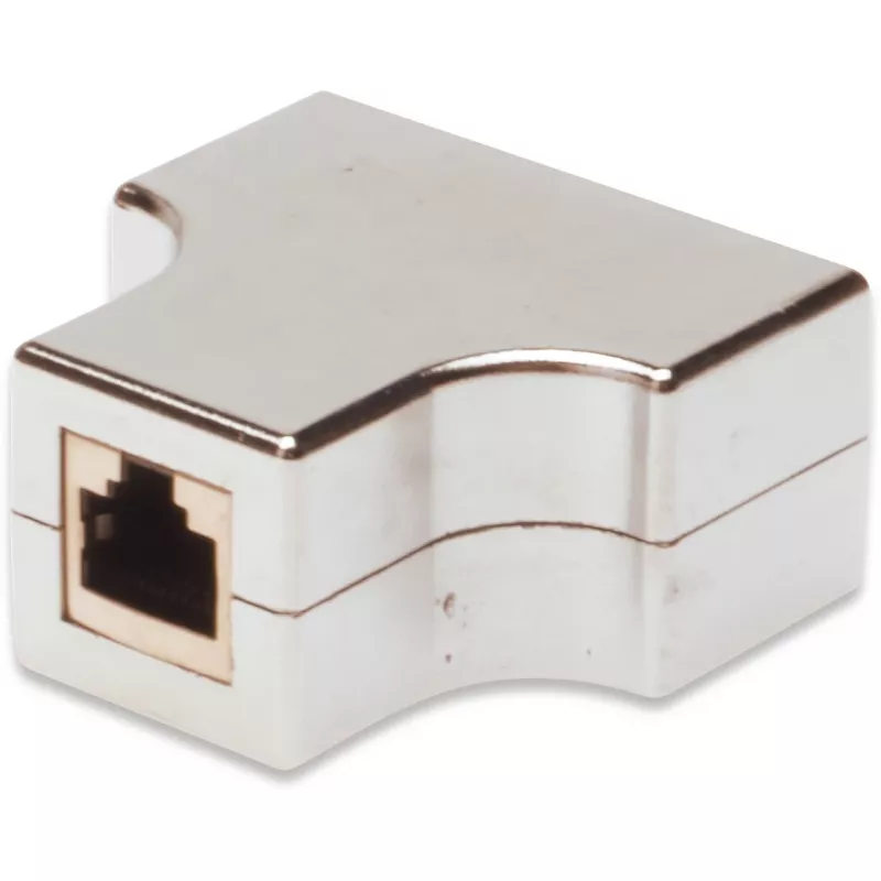 Netwerkkabel Digitus CAT 5e RJ45 modulaire koppeling afgeschermd grijs