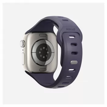 Band Nomad Tempo Band paars rubber, compatibel met smartwatch, 18 mm breed, pols 135–175 mm