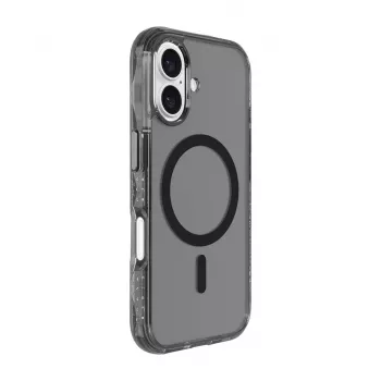 Hoes LAUT CRYSTAL MATTER X voor iPhone 16-serie transparant zwart