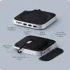 Satechi laptop-dock/poortreplicator ST-GNMMES — bedrade USB 3.2 Gen 2 Type-C hub, USB-A & SD, zilver