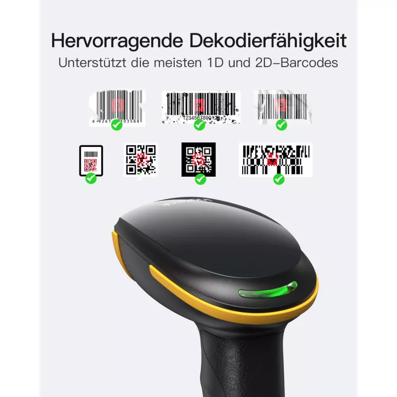 Inateck barcodescanner 35 zwart [BCST-35_black]