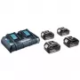 MAKITA voeding KIT 18V (BL1850Bx4+DC18RD) MAKPAC